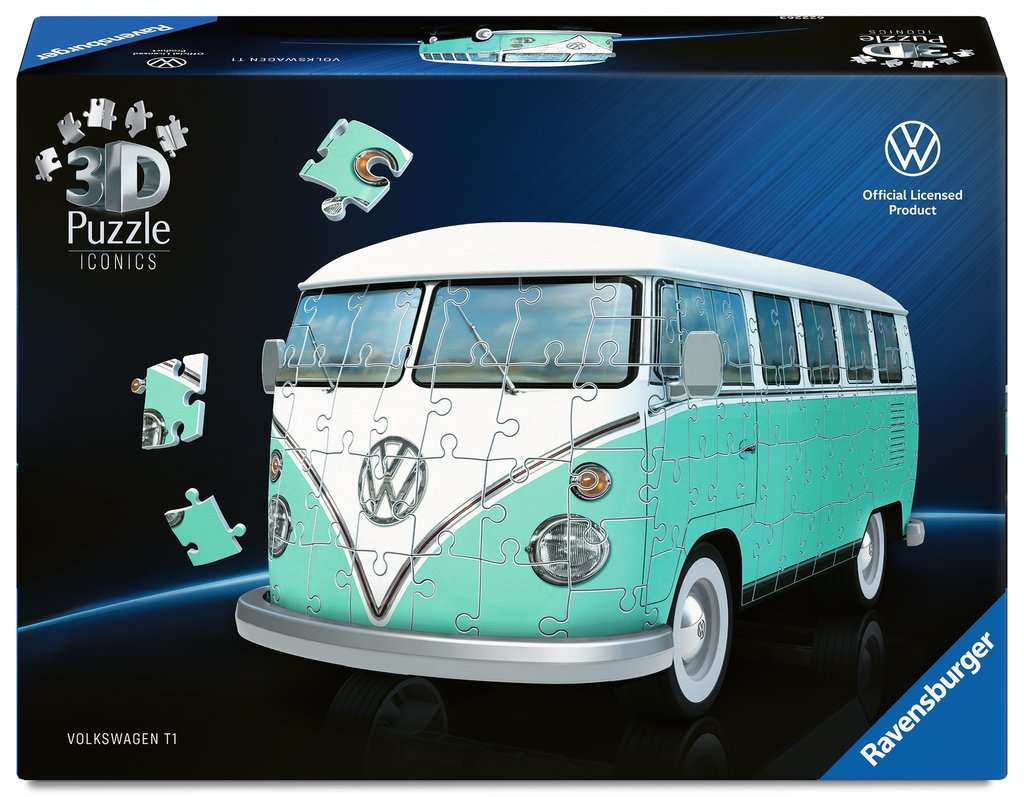 3D Puzzle 162 pieces - Iconics: Volkswagen T1