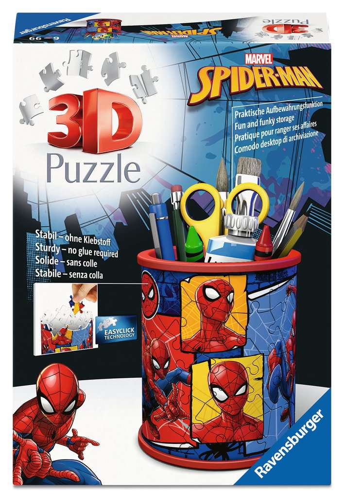 Ravensburger Spider-Man, Pencil Holder 54 piece 3D Jigsaw Puzzle