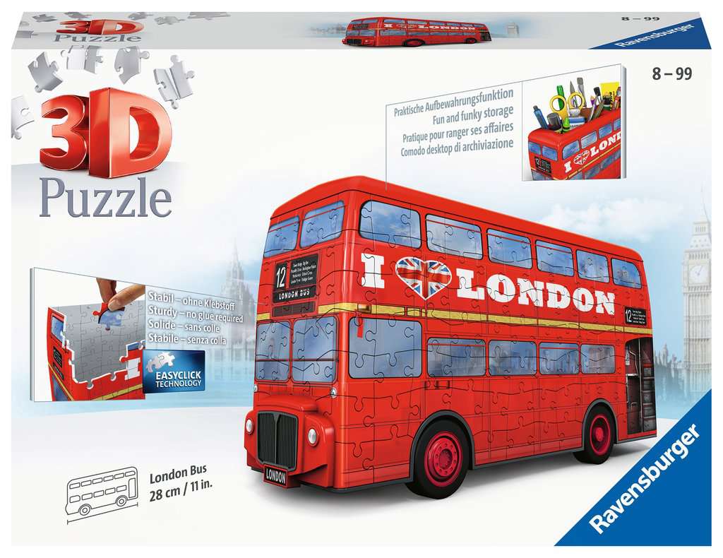 Ravensburger London Bus, 216 piece 3D Jigsaw Puzzle
