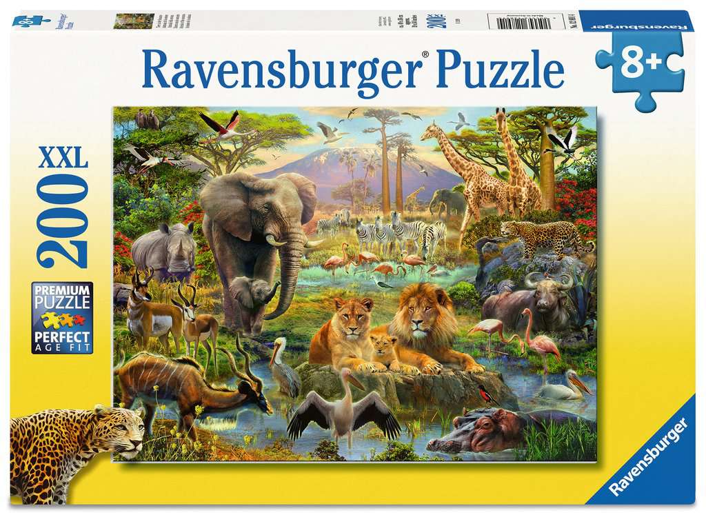 Children's puzzle 200 XXL pieces - Animals of the Savanna