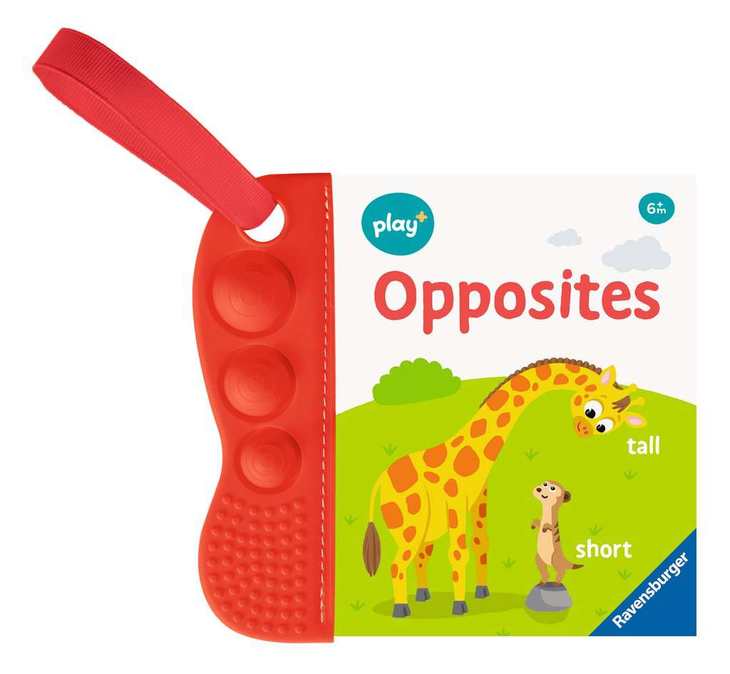 Play+ flip&pop My First Teething Book: Opposites - from 6 months