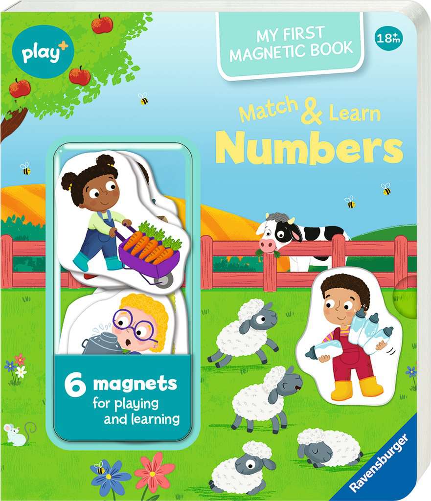 Play+ My first Magnetic Book Match and Learn Numbers - from 18 months