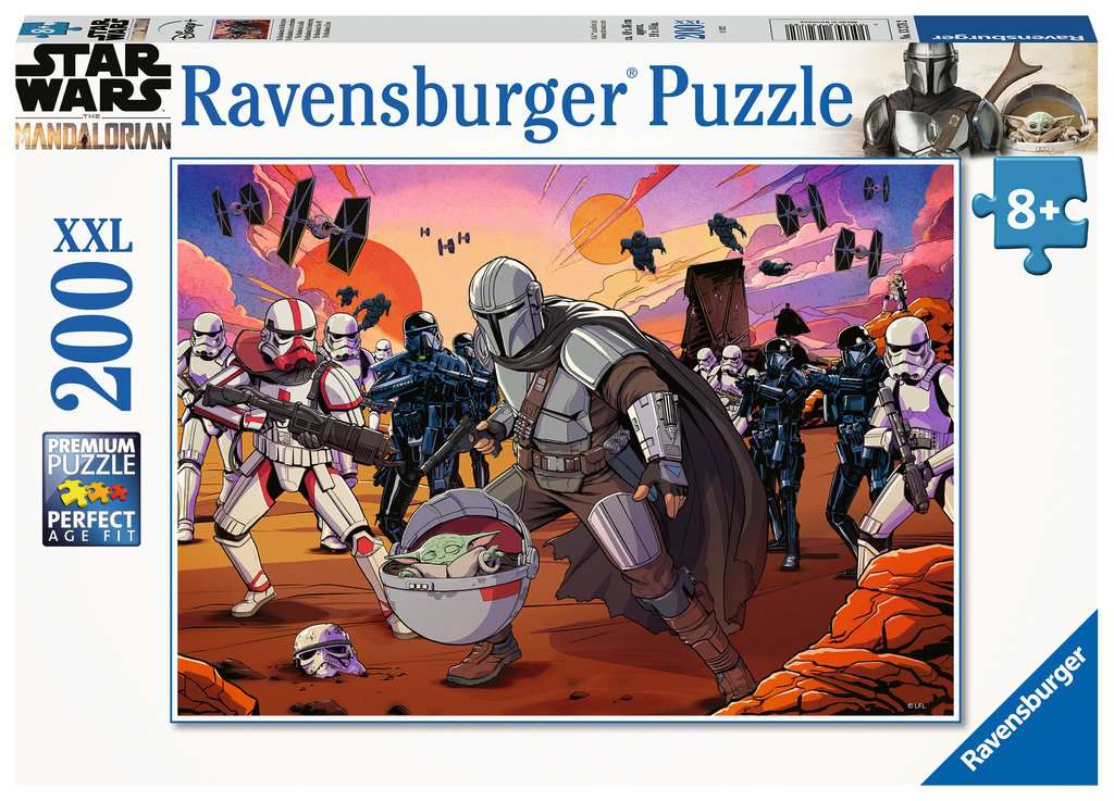Children's puzzle 200 XXL pieces - Star Wars The Mandalorian - Face Off