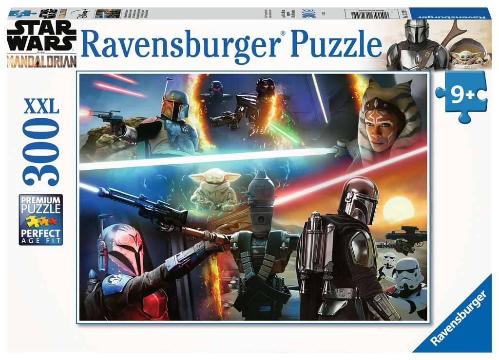 Children's puzzle 300 XXL pieces - Star Wars The Mandalorian - Crossfire