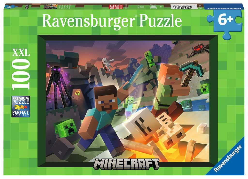 Children's puzzle 100 XXL pieces - Minecraft - Monster