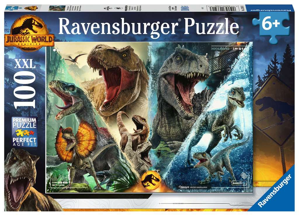 Ravensburger Jurassic World Puzzle XXL 100 Piece Dinosaur Jigsaw Age 6+ 133413 - Image 3