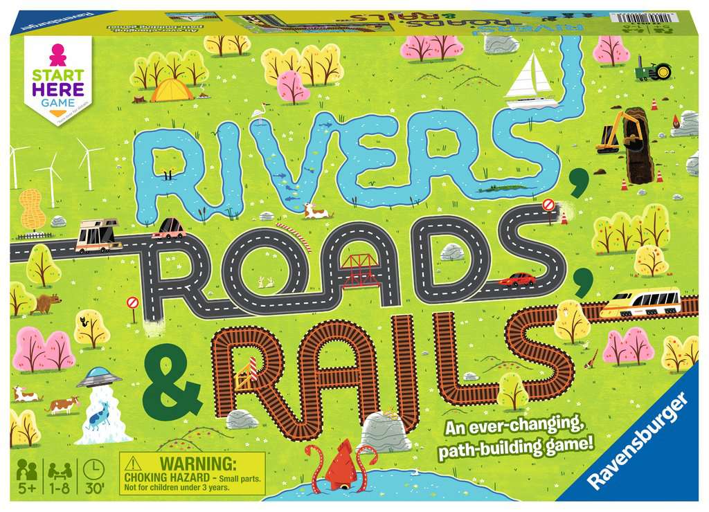 Rivers, Roads & Rails - Game for Kids from 5 years