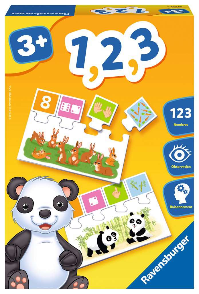 1, 2, 3 - Premiers apprentissages à partir de 3 ans