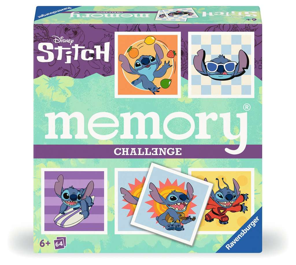 Challenge memory® - Stitch - Loto, domino, memory® à partir de 6 ans