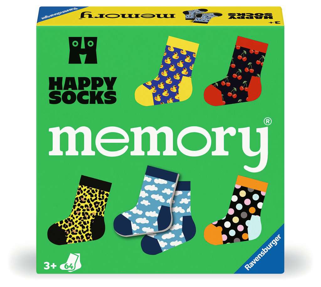 Grand memory® - Happy Socks - Loto, domino, memory® à partir de 3 ans
