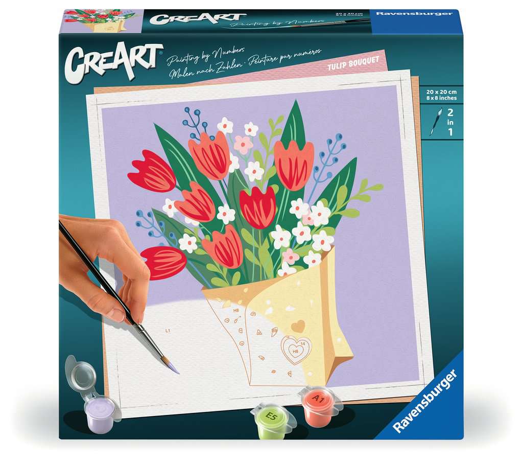CreArt Adultes Tendance - Bouquet de tulipes
