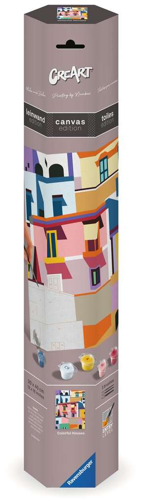CreArt Toiles - Colorful Houses
