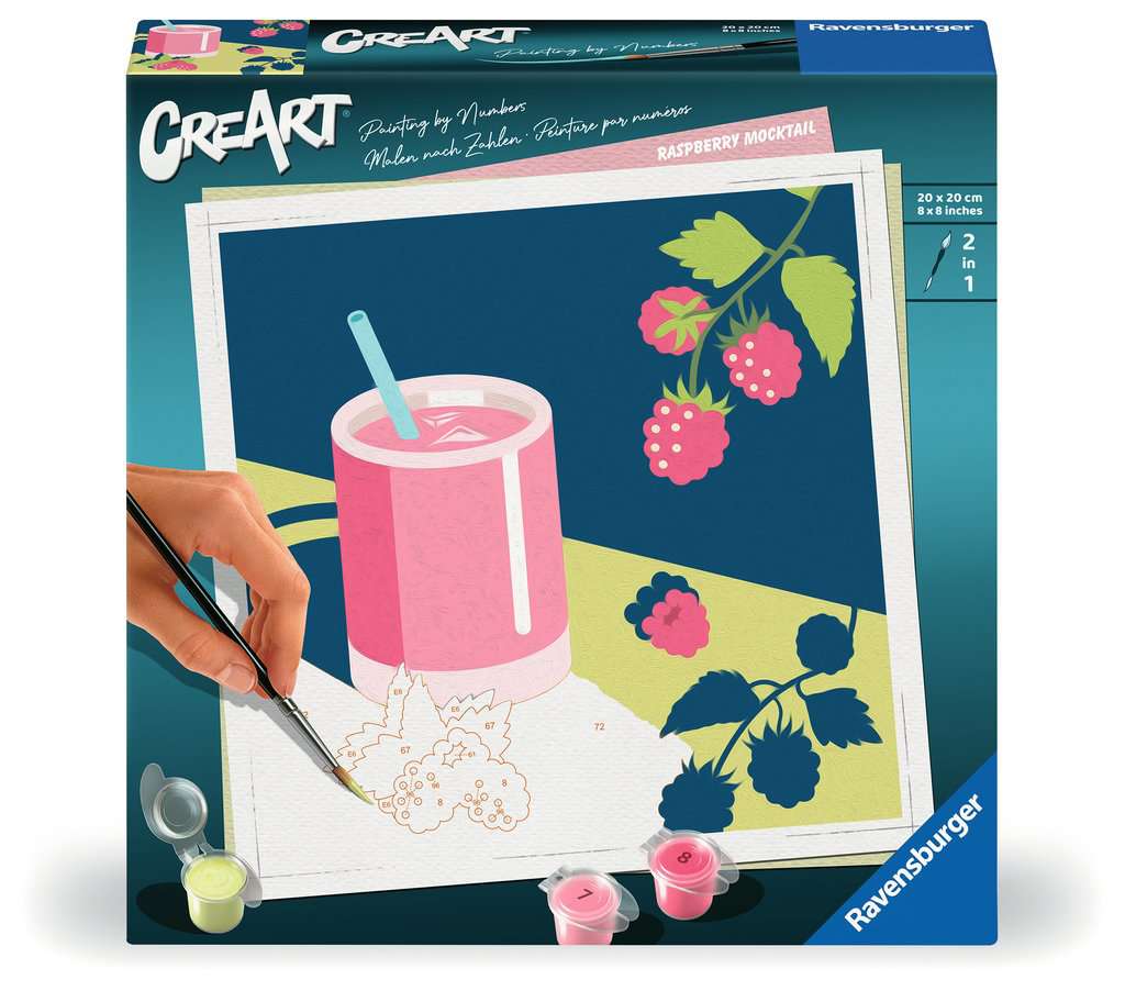 CreArt Adultes Tendance - Drink Raspberry