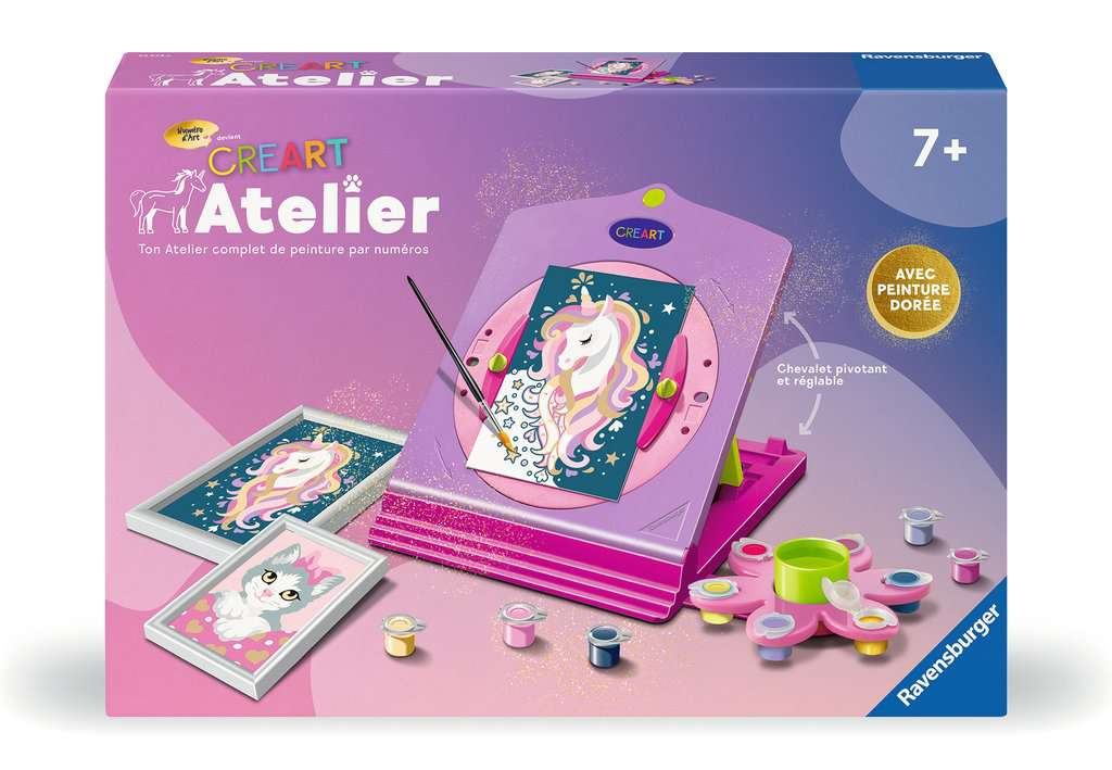 Numéro d'Art Enfant – avec lignes colorées - CreArt Atelier