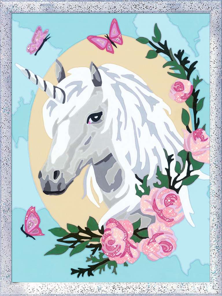 CreArt Kids 18x24cm - Licorne fleurie