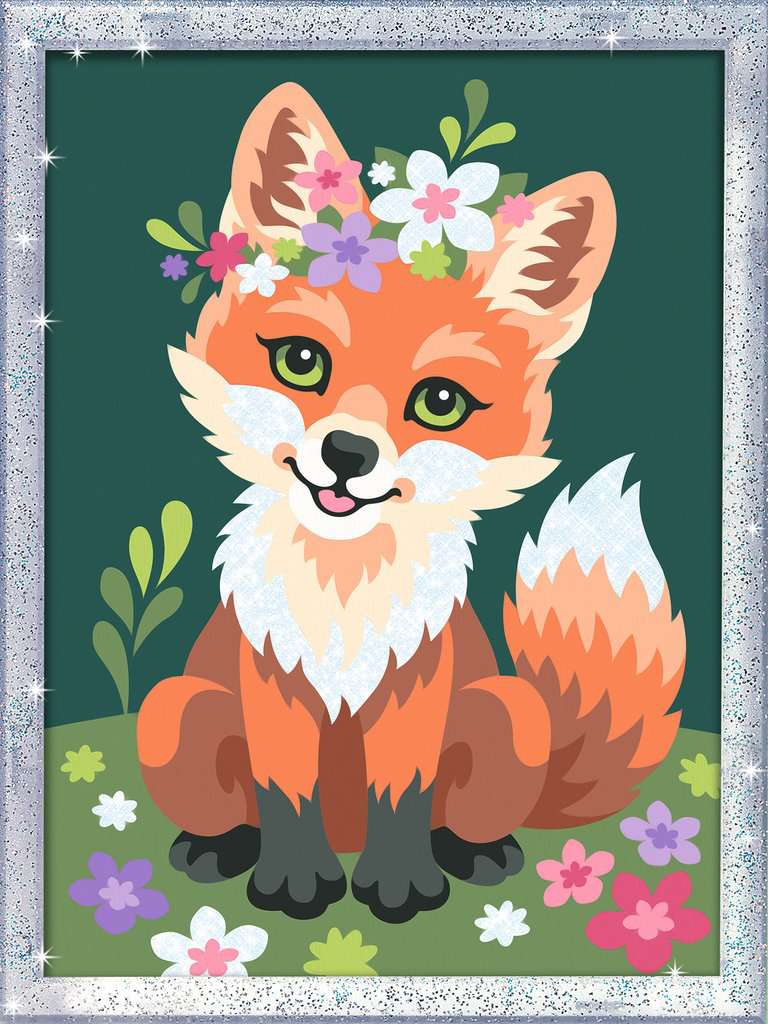 CreArt Kids 18x24cm - Renard fleuri