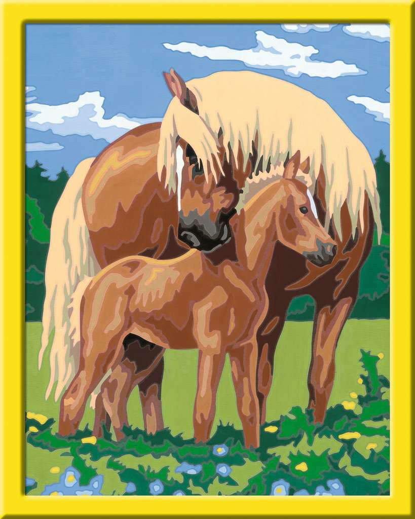 CreArt Kids 21,5x30,5cm - Fiers chevaux
