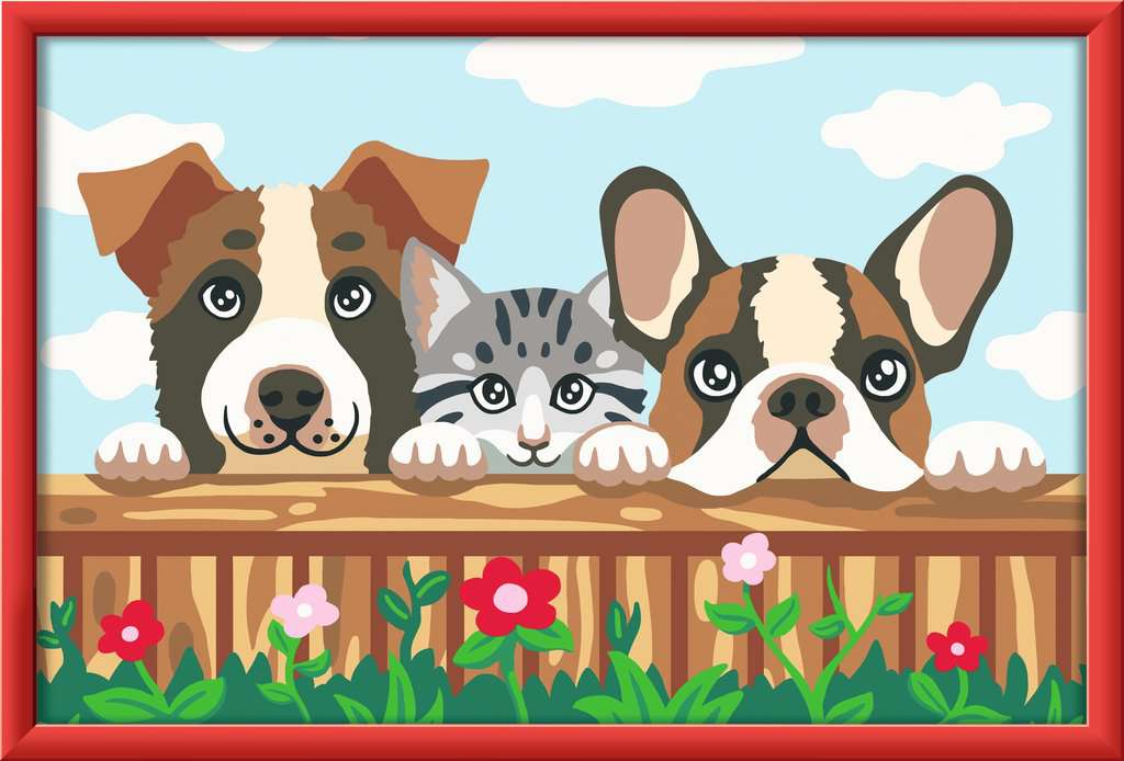 CreArt Kids 21,5x30,5cm - Chiens et chat