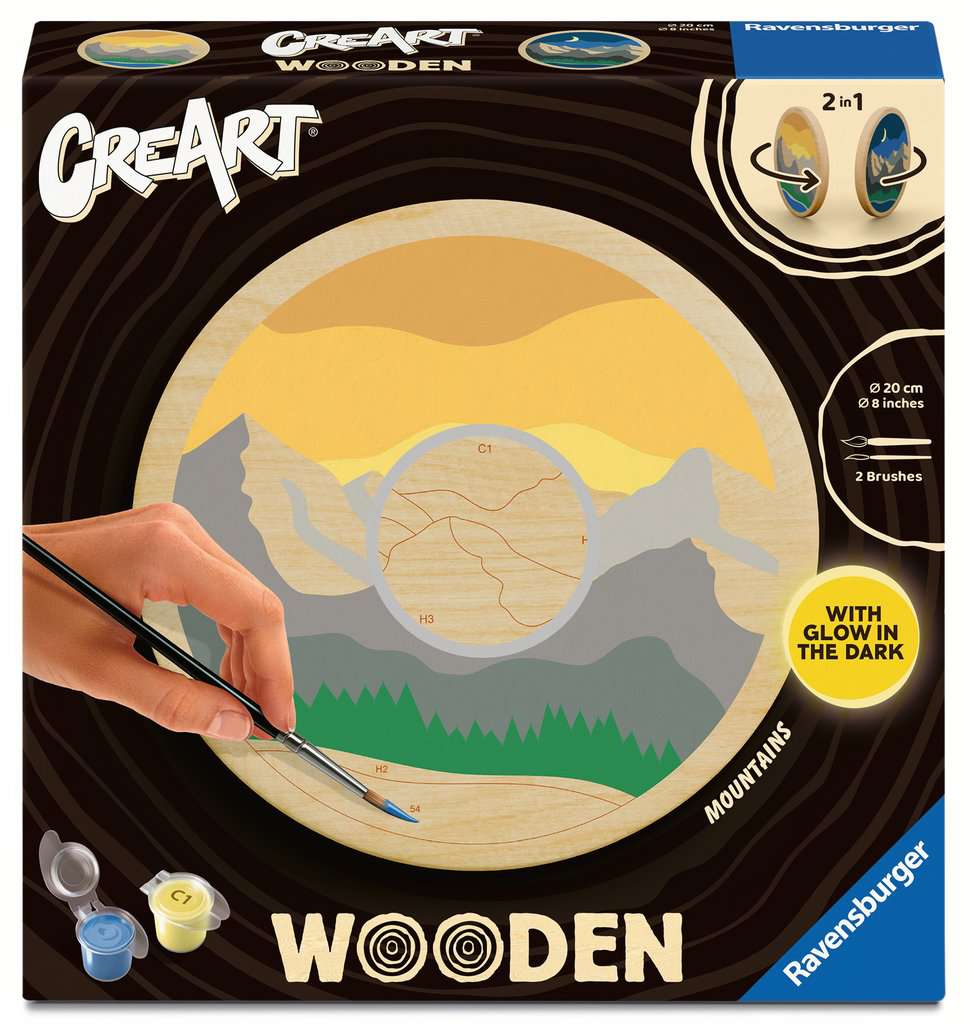 CreArt Peinture sur bois - Mountains