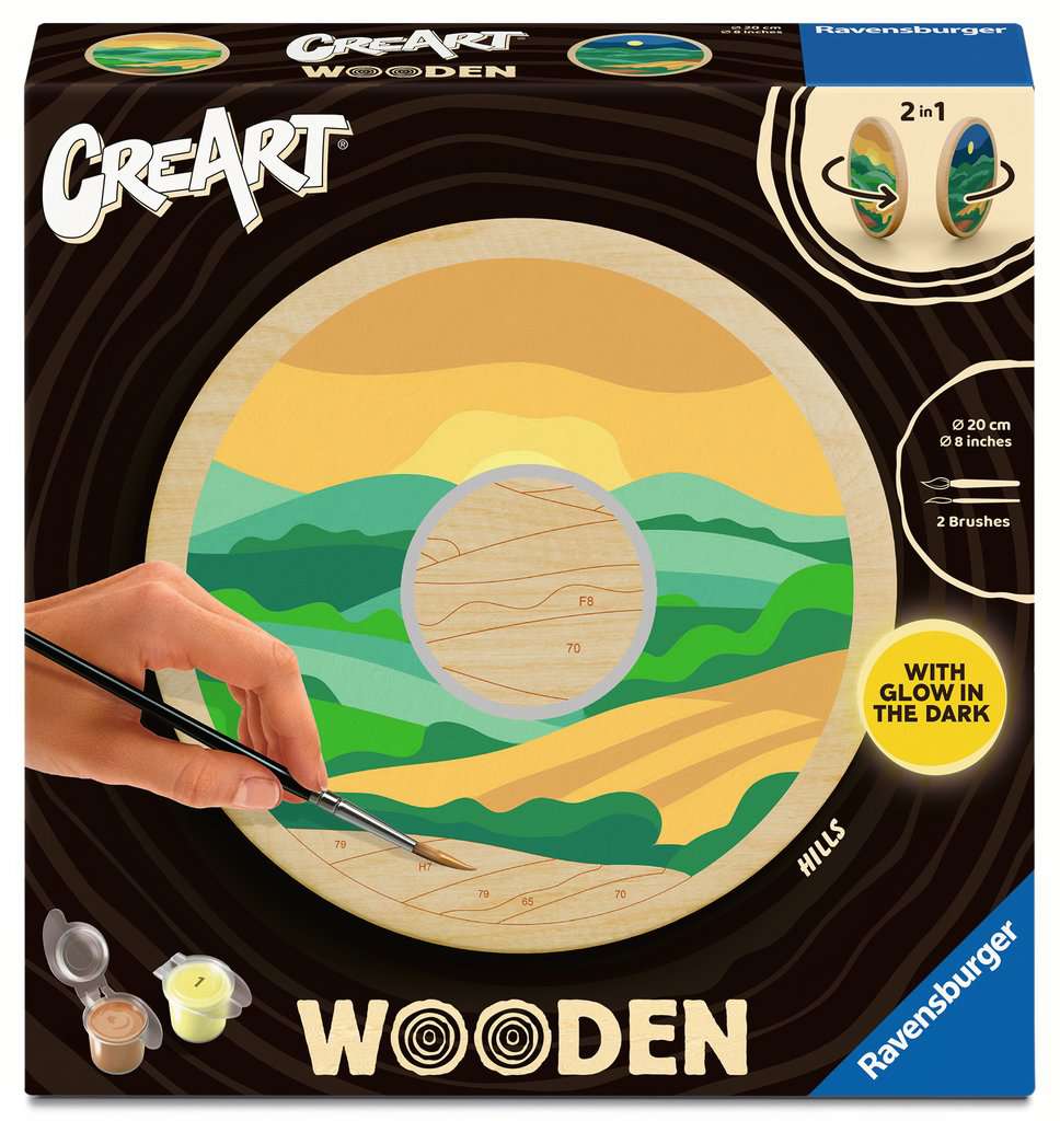 CreArt Peinture sur bois - Hills