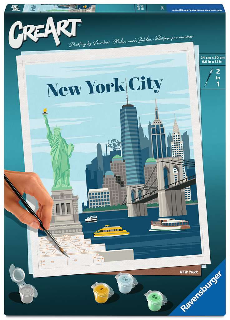 CreArt, Painting by Numbers Canvas - New York City