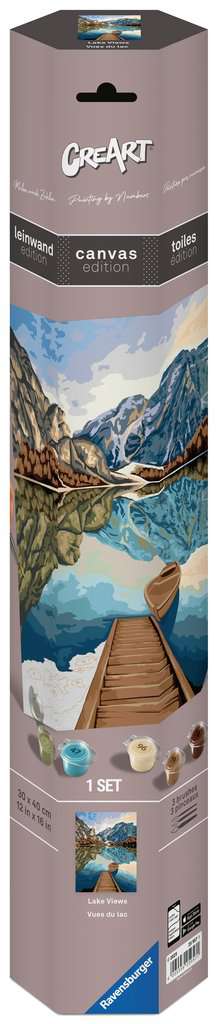 Ravensburger CreArt Lake Views Paint-By-Numbers Canvas