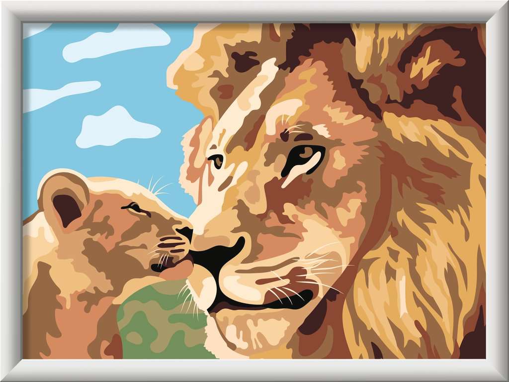 CreArt Kids 18x24cm - Lion et son bébé