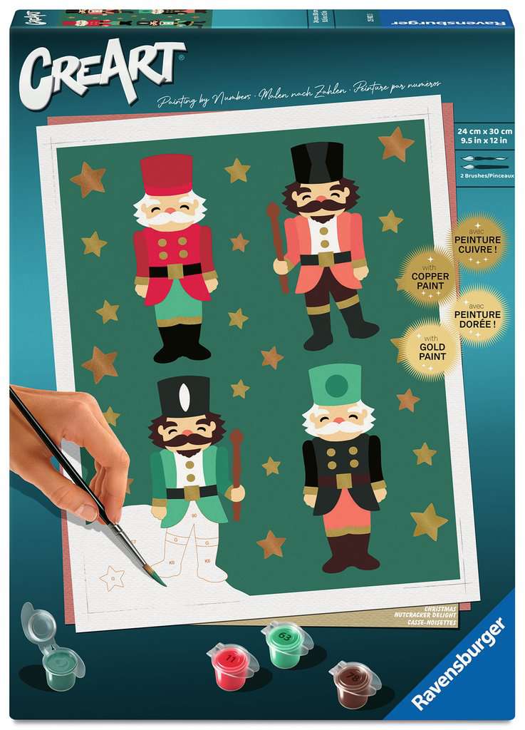 CreArt, Painting by Numbers Adults Trend - Christmas Nuctracker