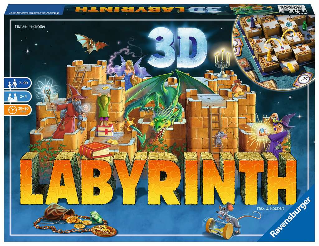 3D Labyrinth - Gesellschaftsspiel & Brettspiel ab 7 Jahre