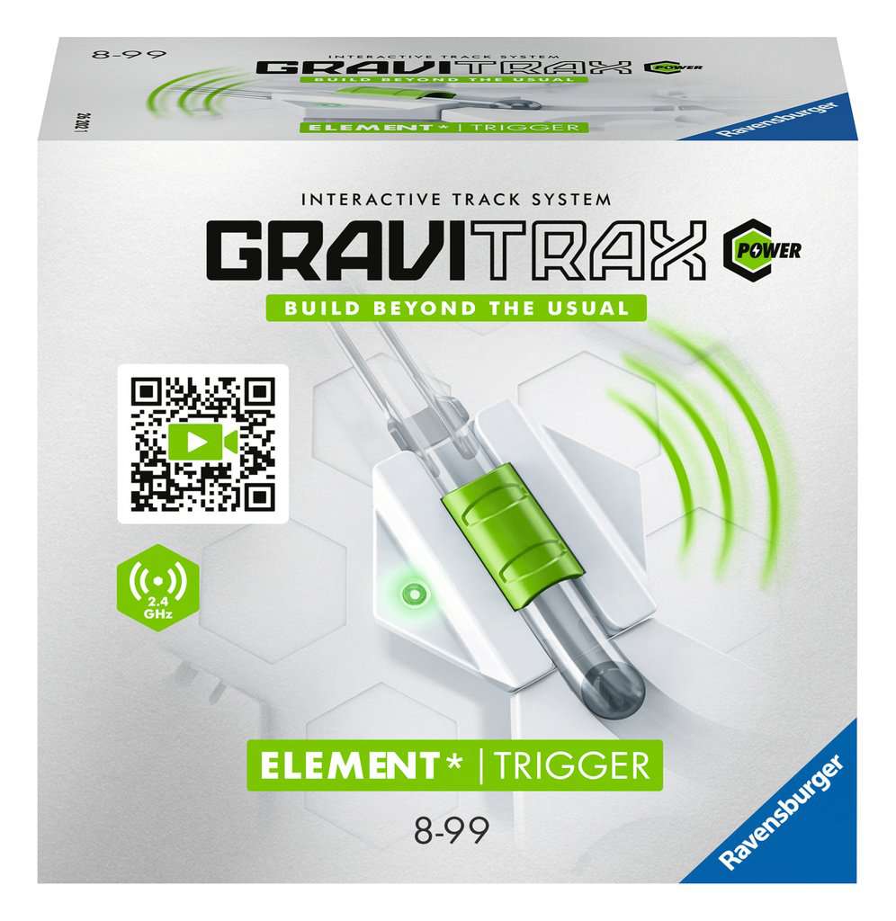 Ravensburger GraviTrax POWER Element Trigger. Elektronisches Zubehör für Kugelbahnen für Kinder ab 8 Jahren. Kombinierbar mit allen GraviTrax Produkten und -linien