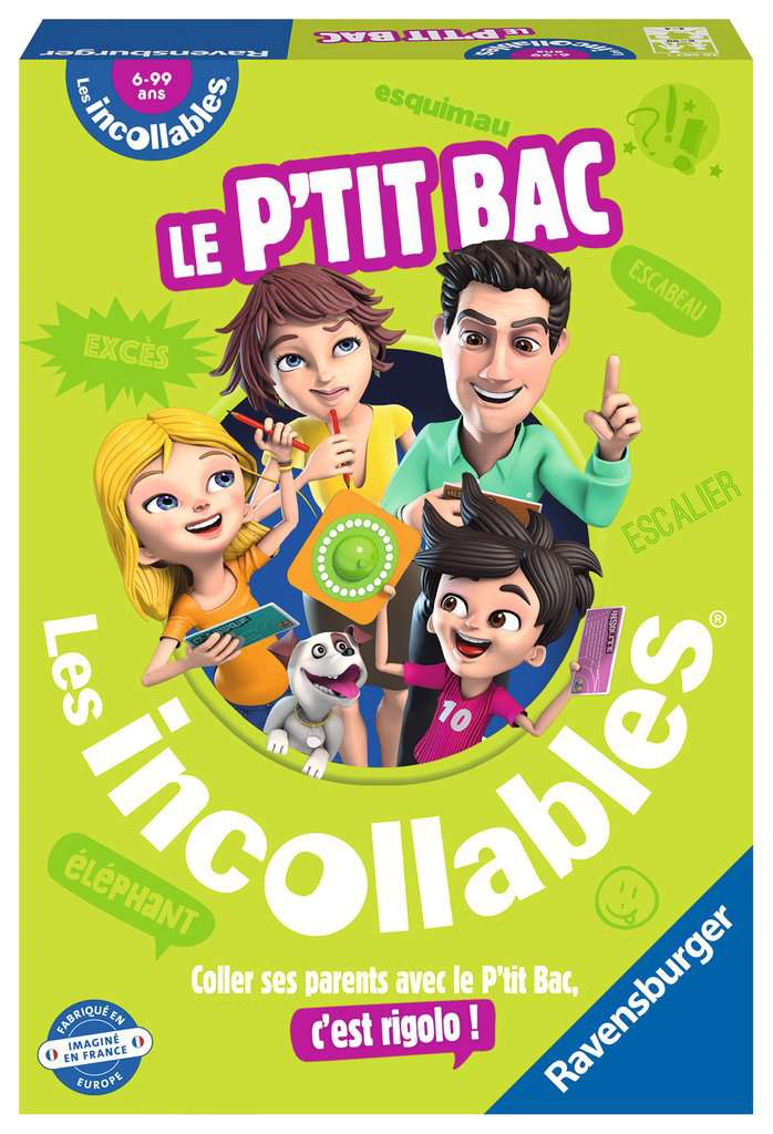 Le P'tit bac des Incollables - Jeux famille à partir de 6 ans