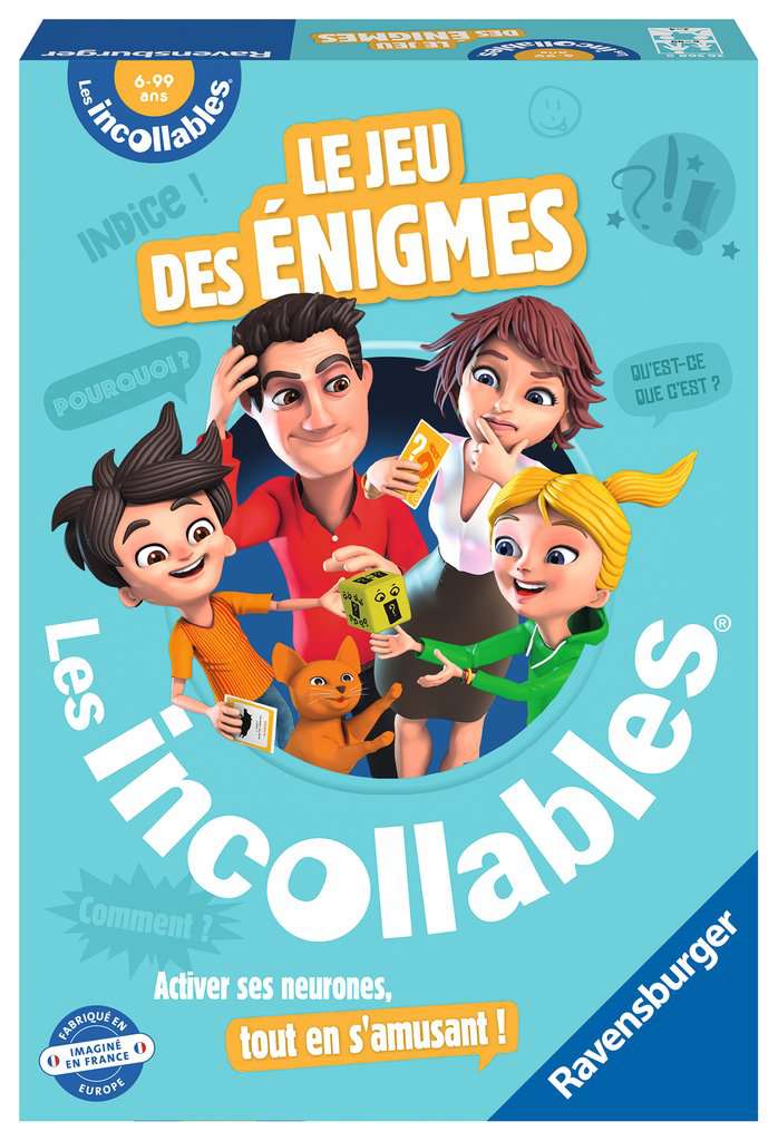 Le jeu des Enigmes des Incollables - Jeux famille à partir de 6 ans