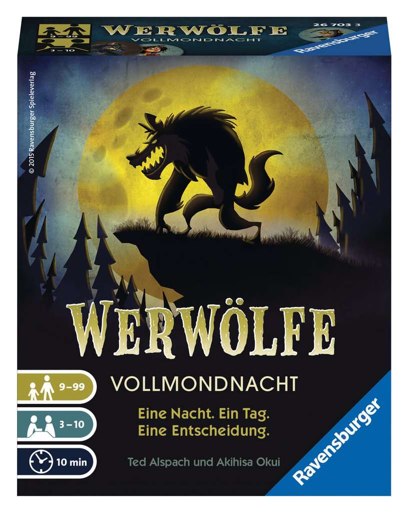 Werwölfe Vollmondnacht - Gesellschaftsspiel & Brettspiel ab 9 Jahre