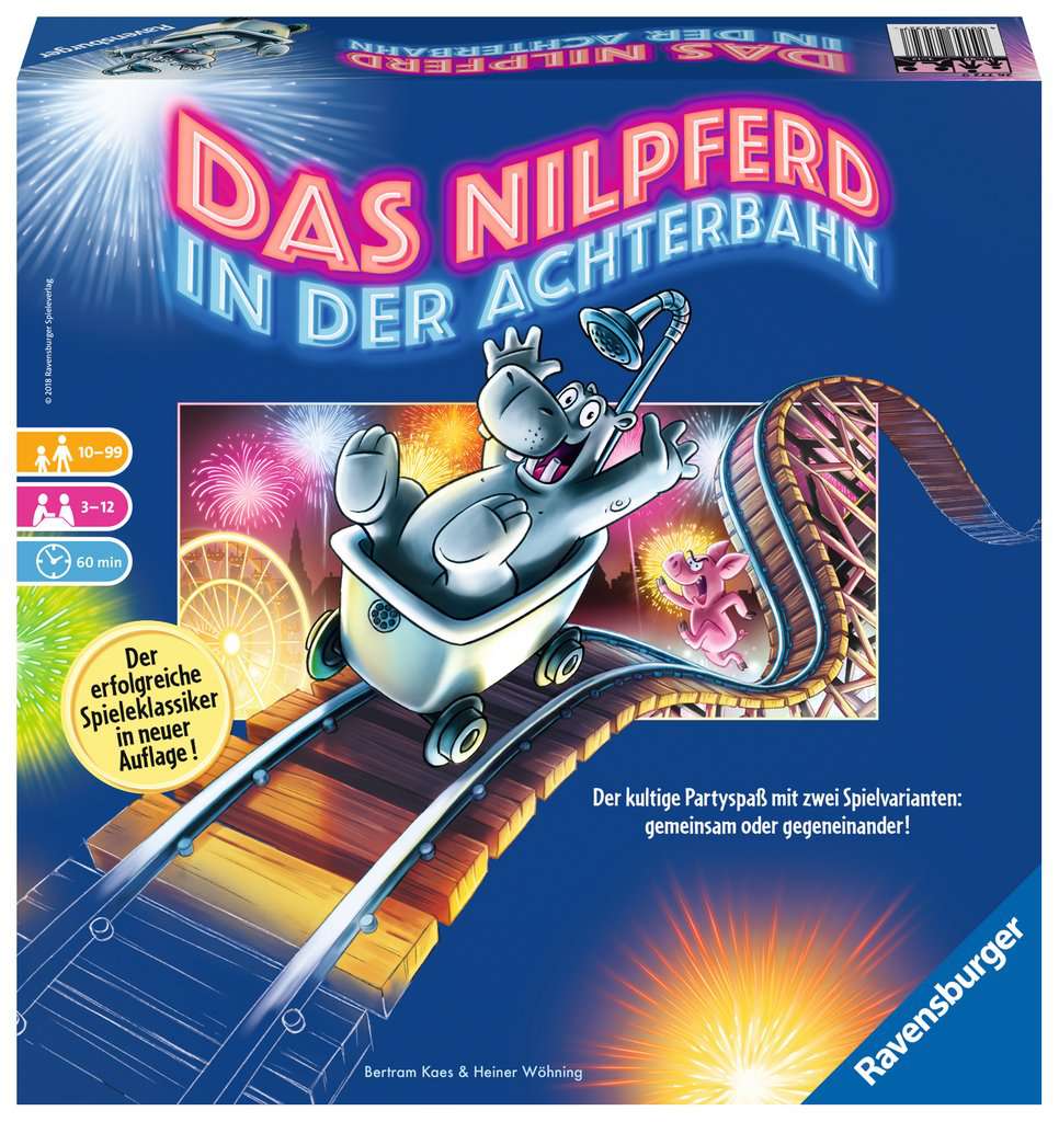 Das Nilpferd in der Achterbahn - Gesellschaftsspiel & Brettspiel ab 10 Jahre