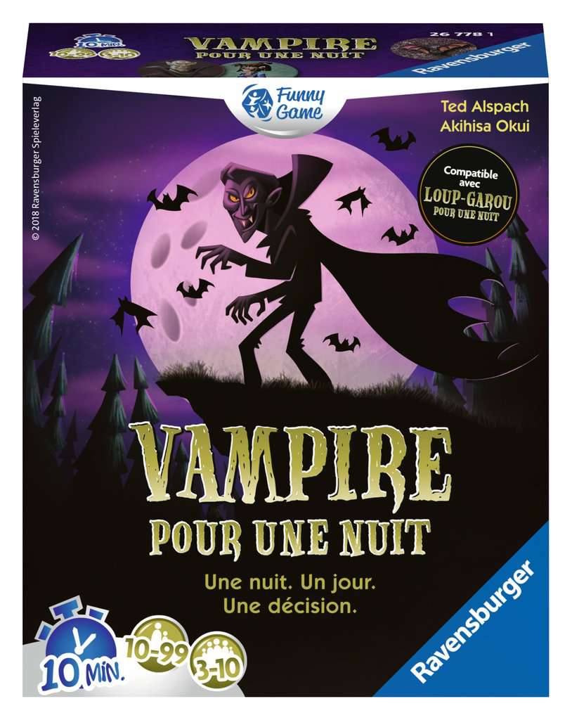 Vampire pour une Nuit - Jeux de cartes et d'ambiance à partir de 10 ans