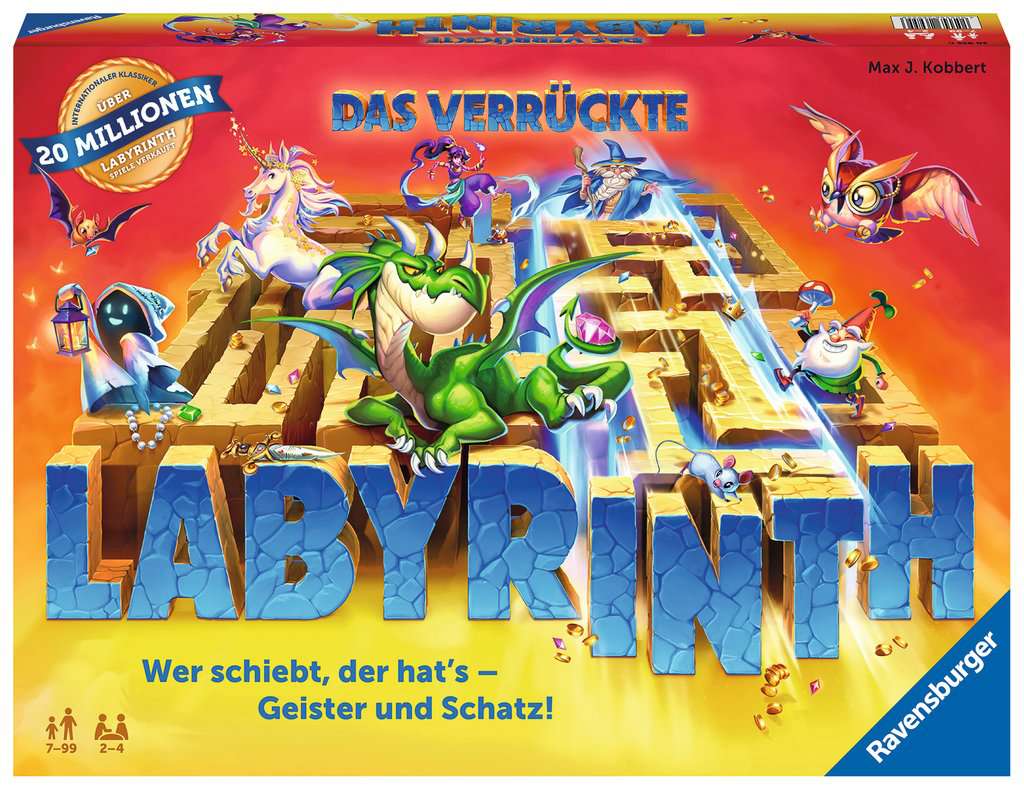 Das verrückte Labyrinth - Gesellschaftsspiel & Brettspiel ab 7 Jahre