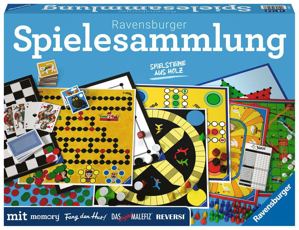 Ravensburger Spielesammlung - Gesellschaftsspiel & Brettspiel ab 4 Jahre