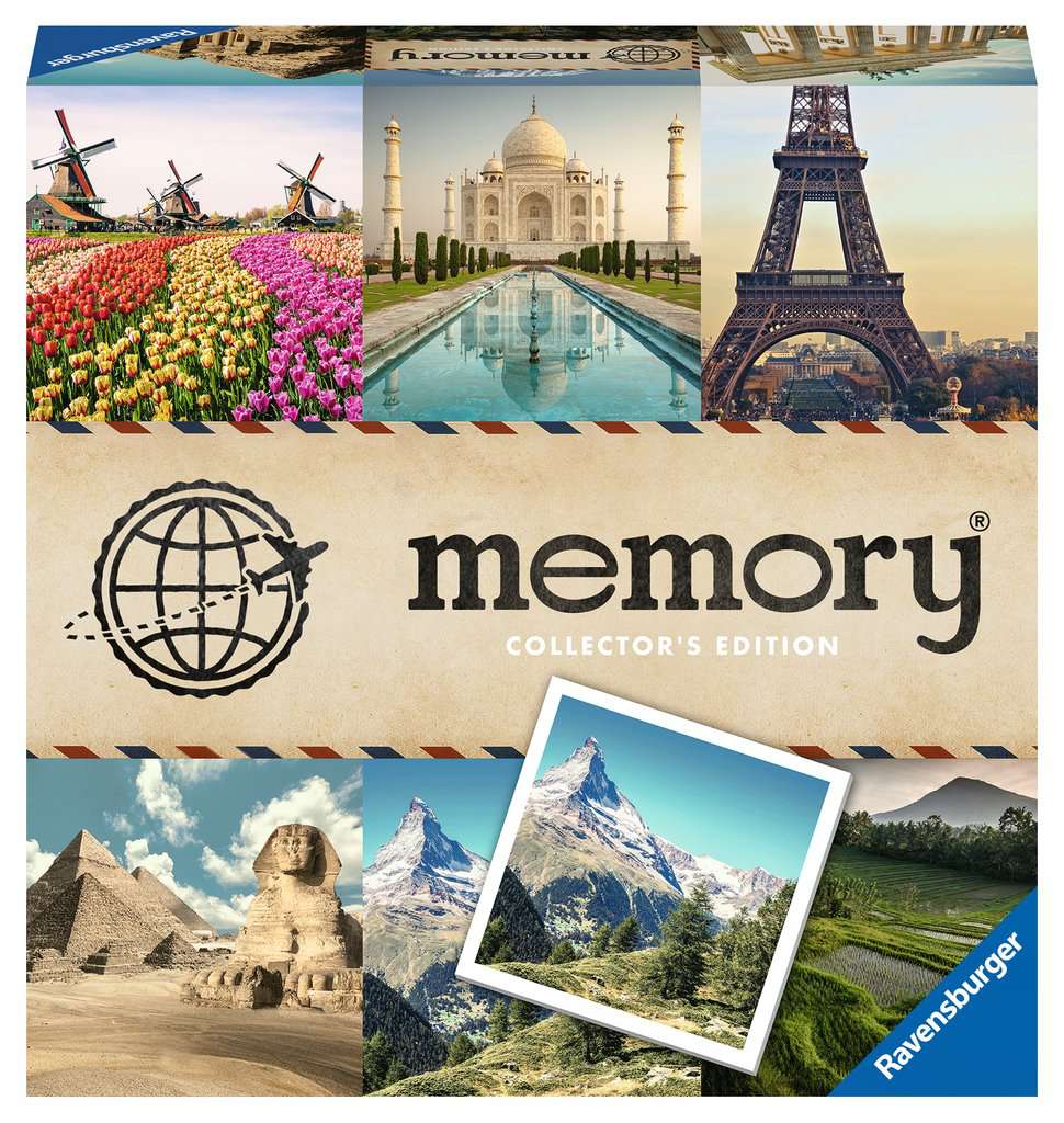 Collector's memory® Schönste Reiseziele - Gesellschaftsspiel & Brettspiel ab 6 Jahre