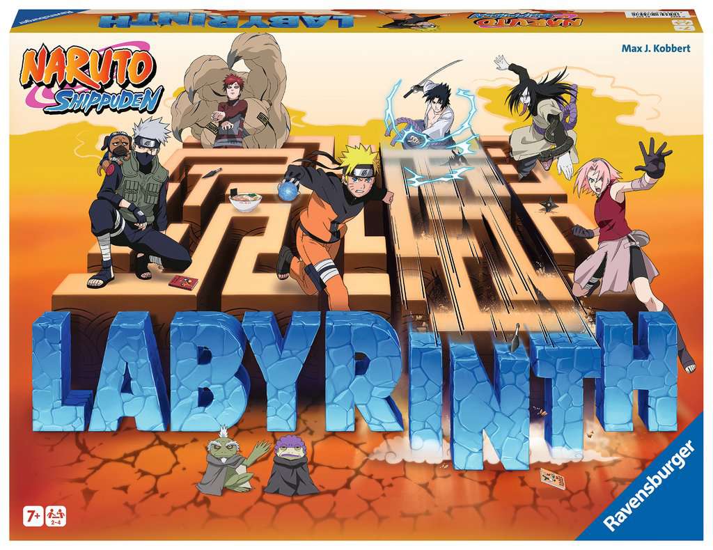 Ravensburger - Le Grand Classique des Jeux de société - Labyrinthe Naruto - Jeu de plateau - Enfant et Famille - De 2 à 4 Joueurs à partir de 7 ans - Mixte - 27557 - (Multilingue – Français Inclus)