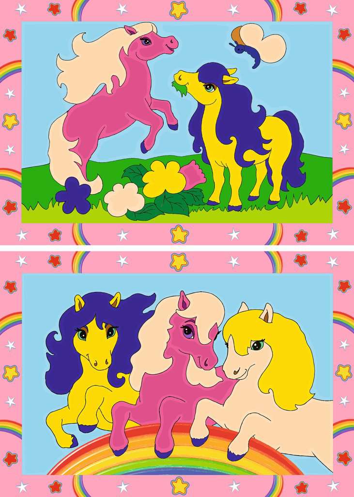 CreArt, Malen nach Zahlen Junior - Süße Ponys