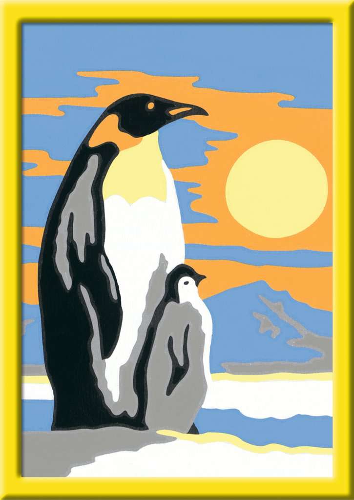 CreArt, Malen nach Zahlen Kinder - Süße Pinguine