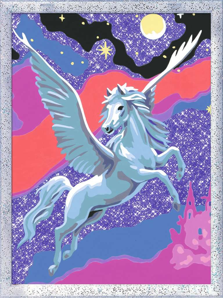 CreArt, Malen nach Zahlen Kinder - Stolzer Pegasus