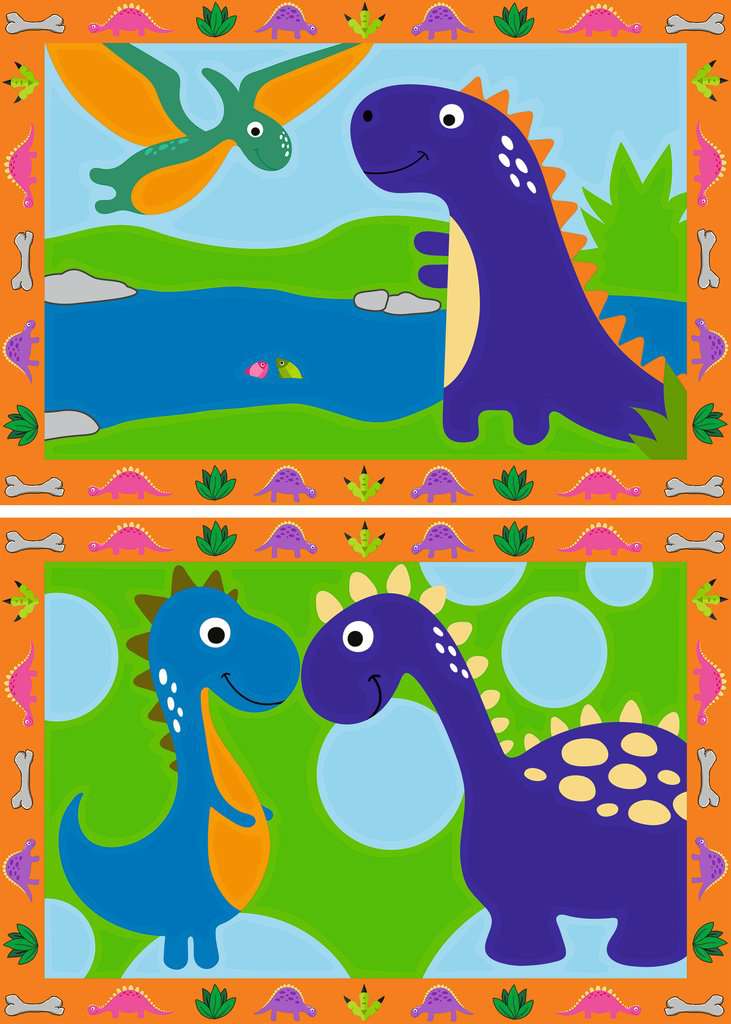 CreArt, Malen nach Zahlen Junior - Land der Dinosaurier