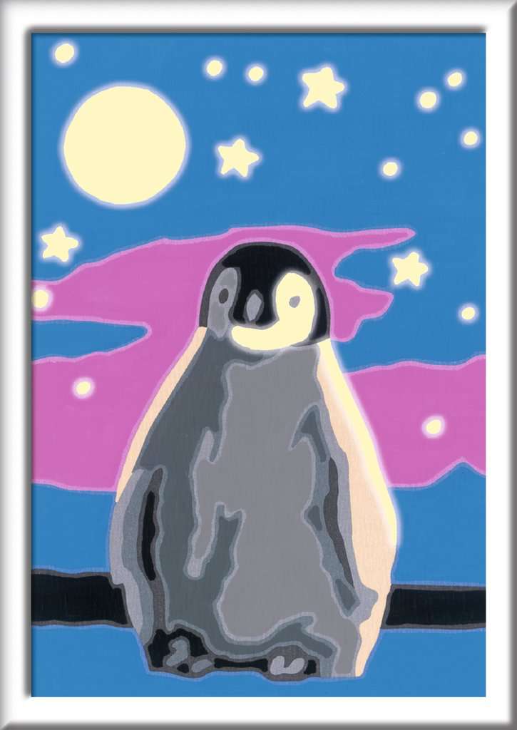 CreArt, Malen nach Zahlen Kinder - Kleiner Pinguin