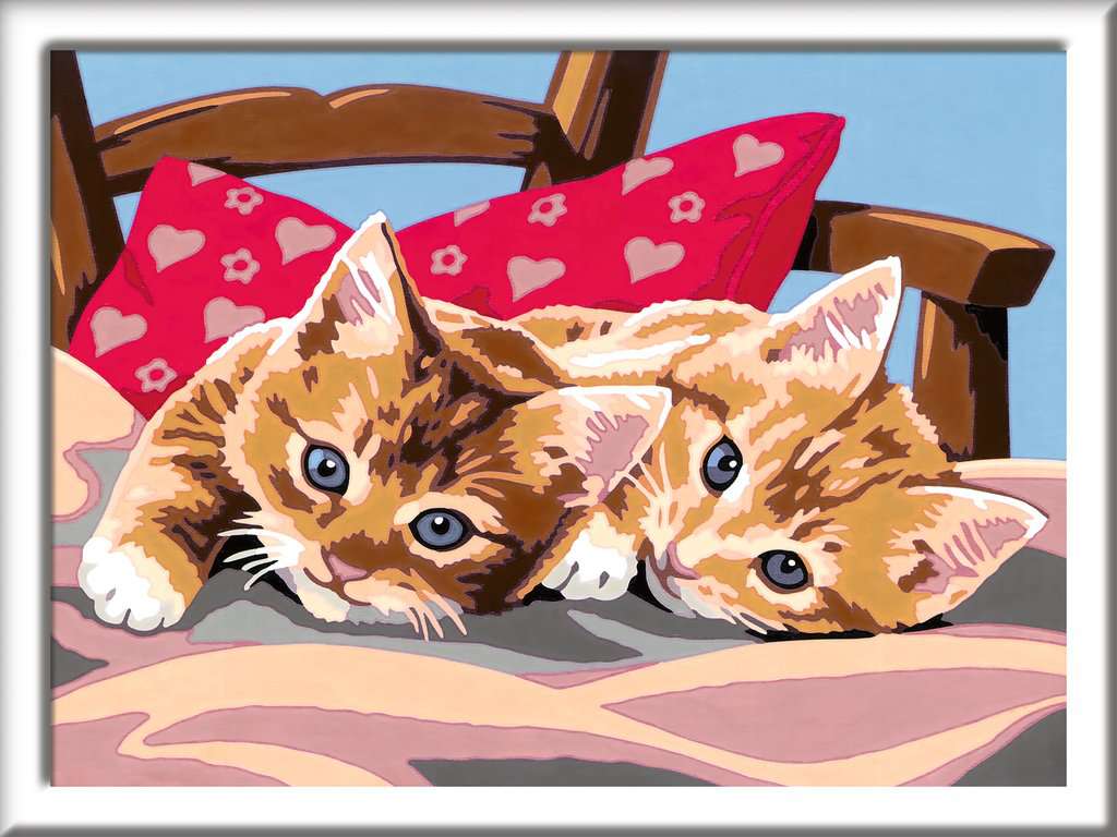 Ravensburger Creart Paint By Numbers - Two Cuddly Cats