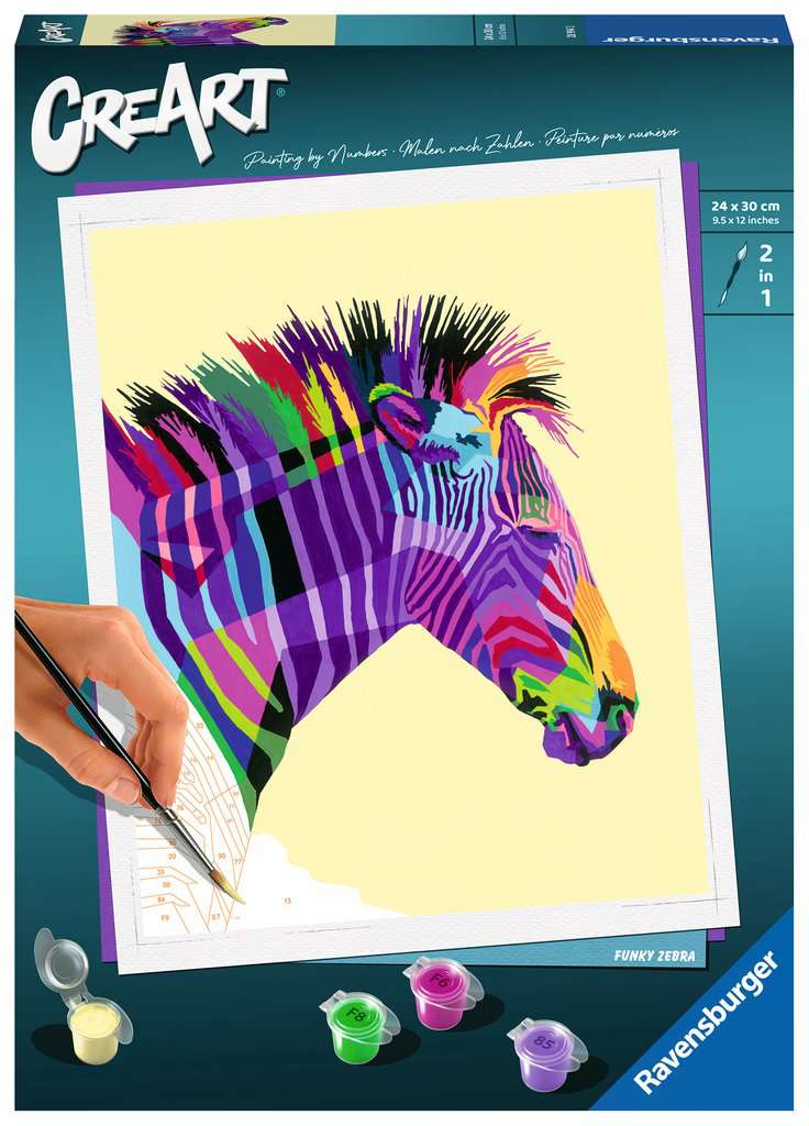 CreArt Adults Trend - Funky Zebra