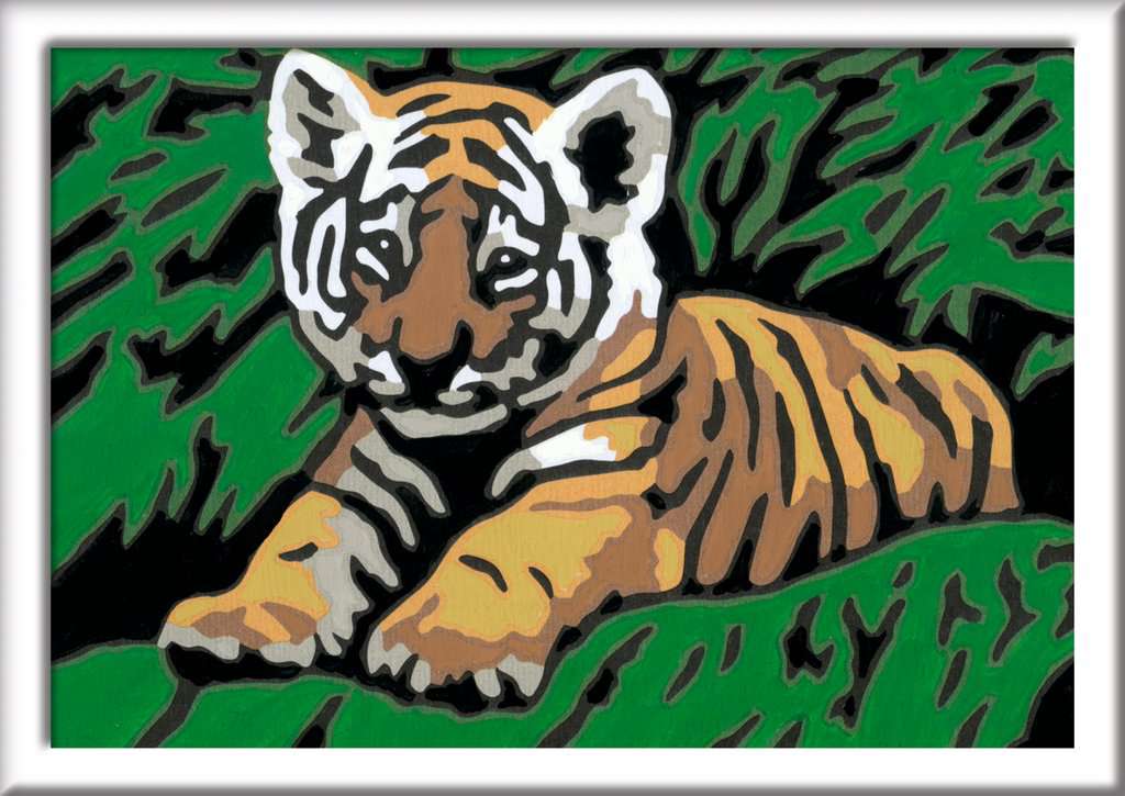 CreArt, Malen nach Zahlen Kinder - Süßer Tiger