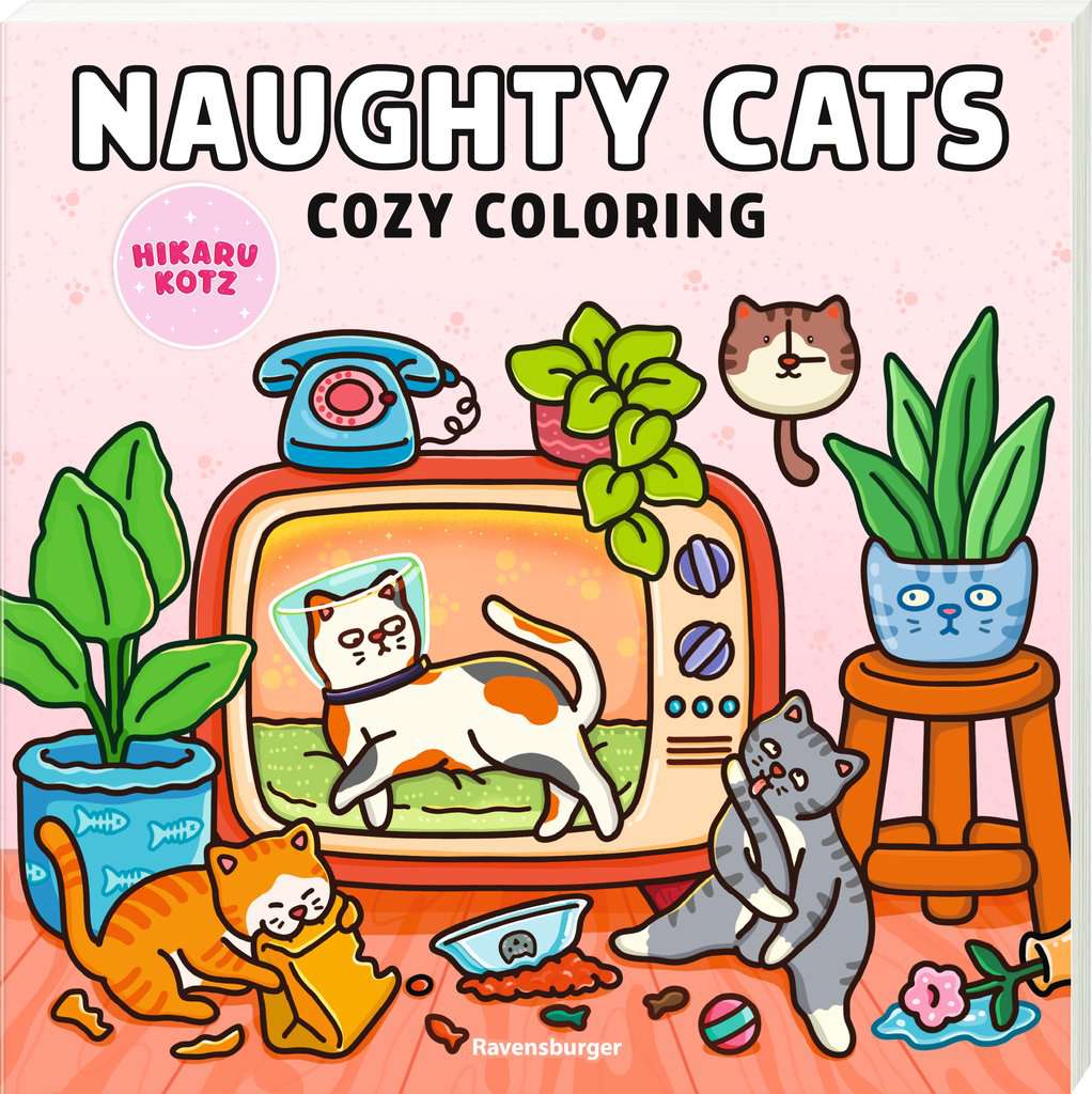 Cozy Coloring: Naughty Cats
