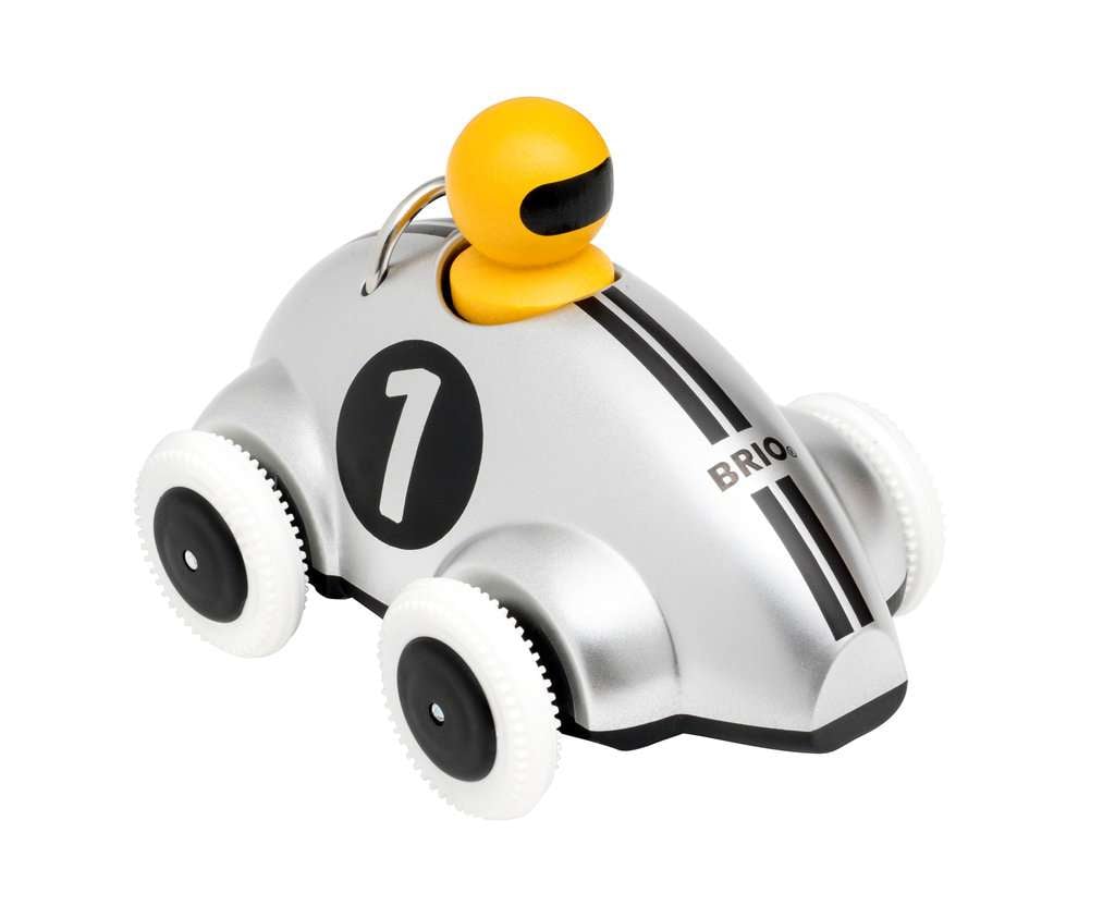 BRIO Infant/ Toddler - Push & Go Rennwagen Silber Edition