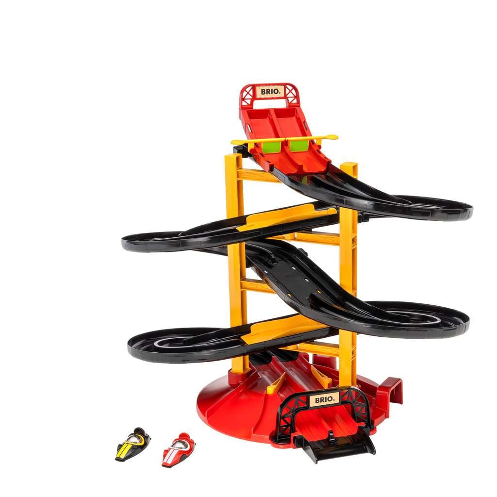 BRIO Infant/ Toddler - Rennbahn-Turm mit zwei Rennwagen